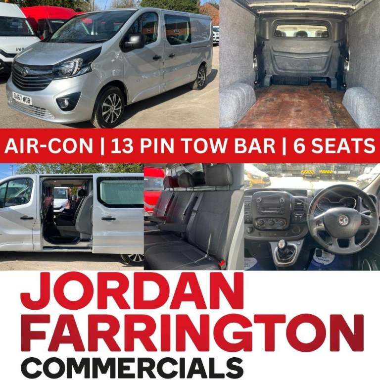 2017 67reg VAUXHALL VIVARO SPORTIVE EURO 6 LWB 6 SEATER CREW VAN *NEW CAM-BELT*
