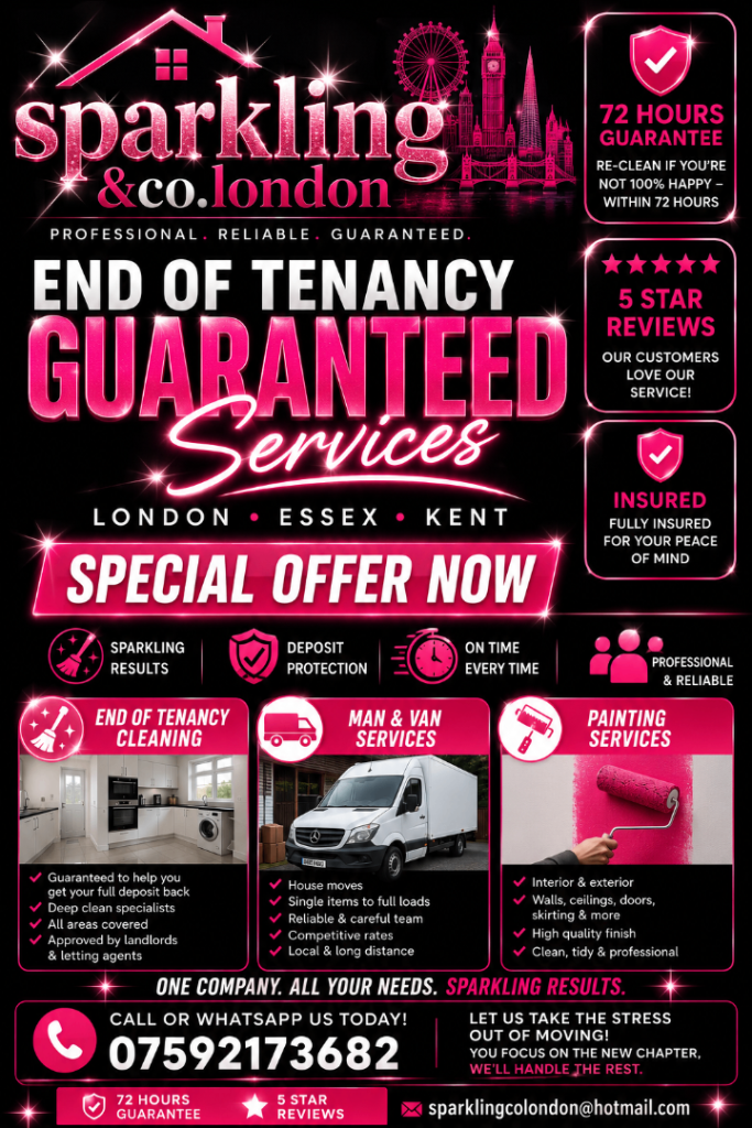 🏡Cheapest End of tenancy professional deep cleaning SHORTNOTICE London 
