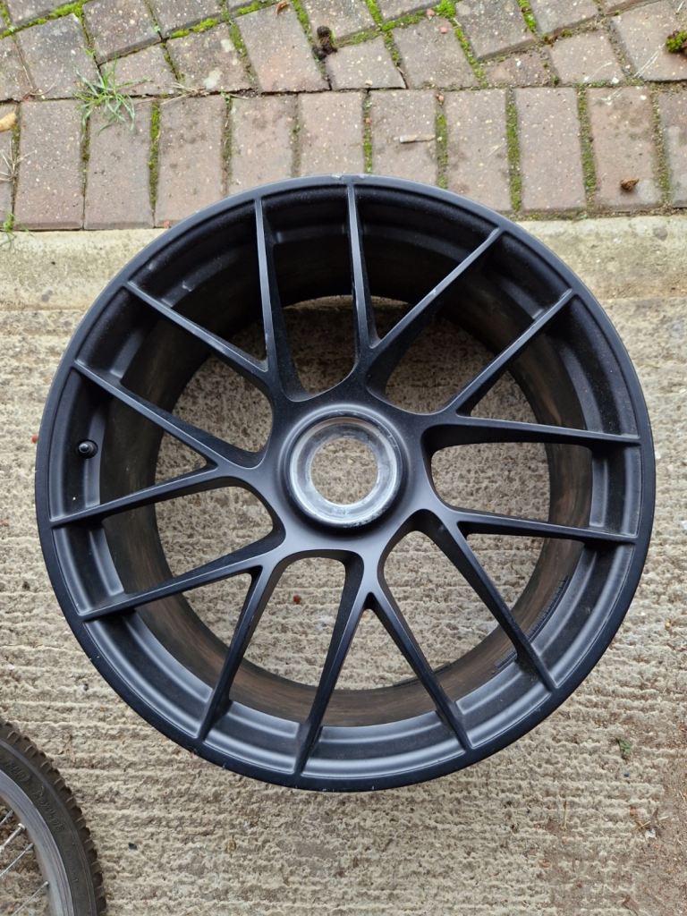Porsche 911 Turbo Sport III Alloy wheel, in Black Matt, 20-inch