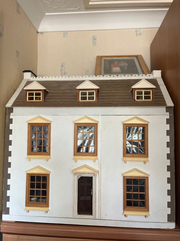 Wooden Dolls House with Furniture