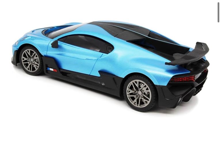 Car toy, bugatti, with remote control. New NEVER UNBOXED