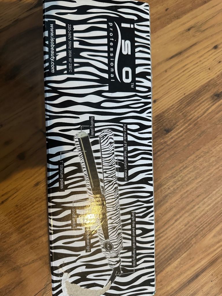 ISO Beauty Professional Hair Straighteners – Zebra Print