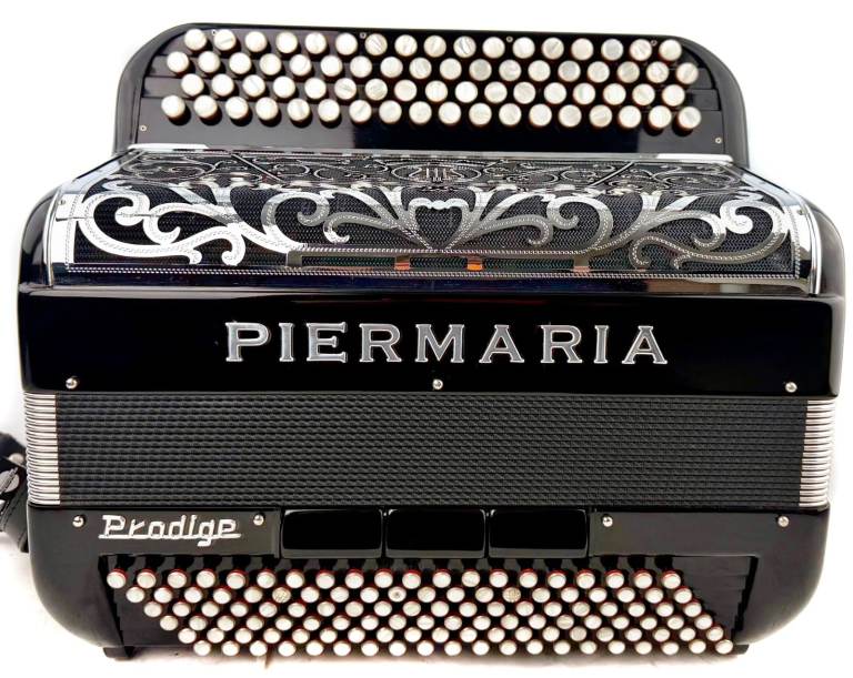 Piermaria Prodige - 4 Row C-System - 53 Notes / 120 Bass - 3 Voice LMM Single Cassotto Accordion