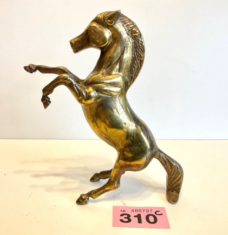 Ornament - horse all in Brass Stallion  Rearing