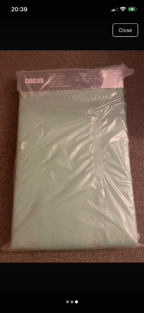 Mint green sunbed mattress 