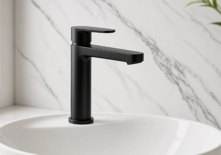 Modern Black Bathroom Basin Mixer Tap – Brand New