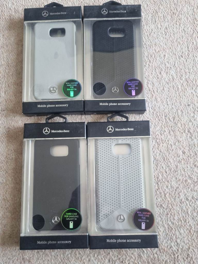 Mercedes-Benz Official Galaxy S6 Leather Phone Cases - NEW
