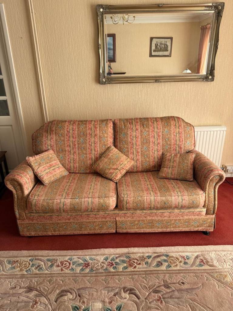2 Sofas - 3 seater sofa bed & 2 seater sofa. Can be taken separately 