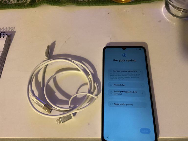 Samsung A05 smart phone and Leeds memorabilia 