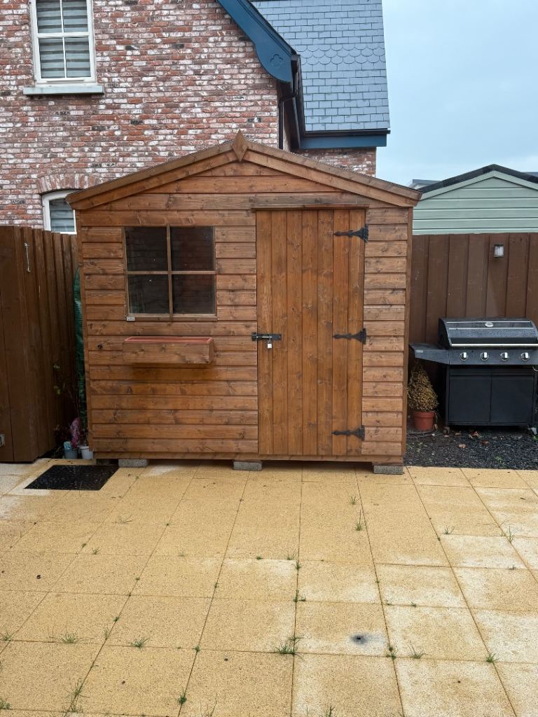 Large Premium Wooden Garden Shed – Excellent Condition