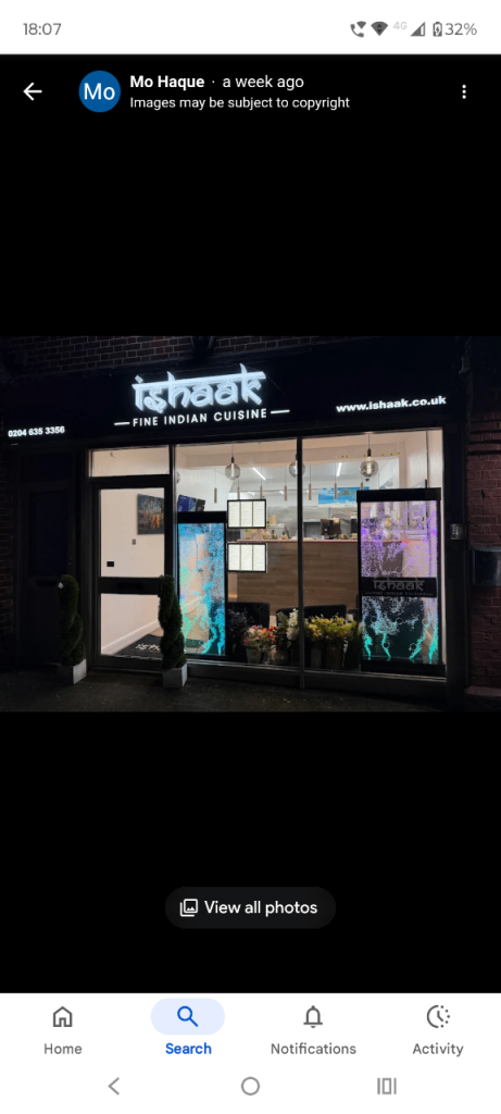 Indian Restaurant Business for Sale - Ishaak Fine Indian Cuisine