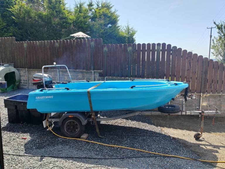 Smartwave 3500 Boat with Outboard and Trailer – Good Condition