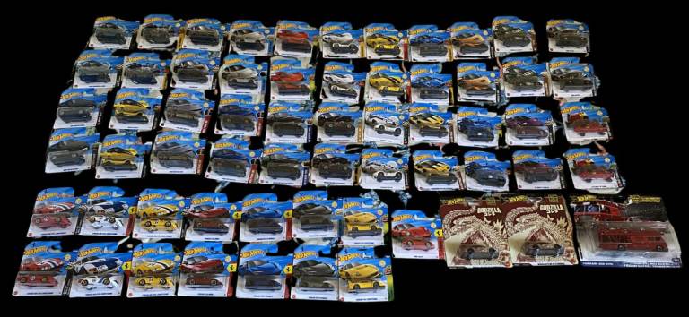 Hot Wheels Diecast Collection, New on Card, Good Condition, 60+ cars