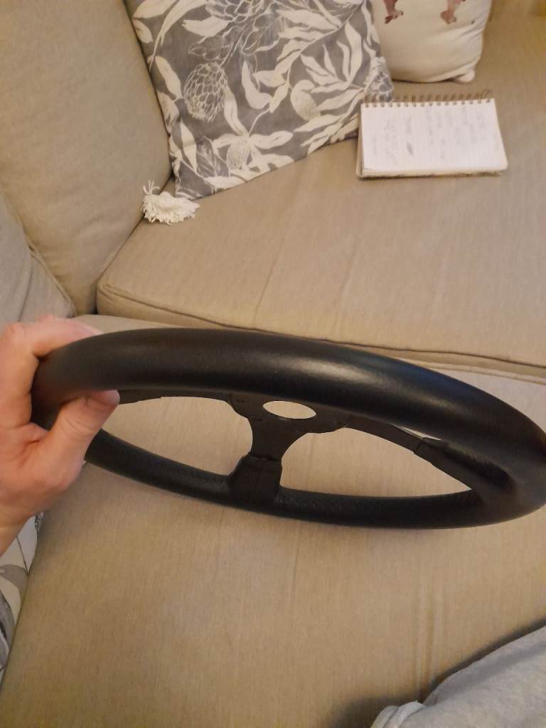 Genuine ford rs steering wheel really good condition been re leatherd.