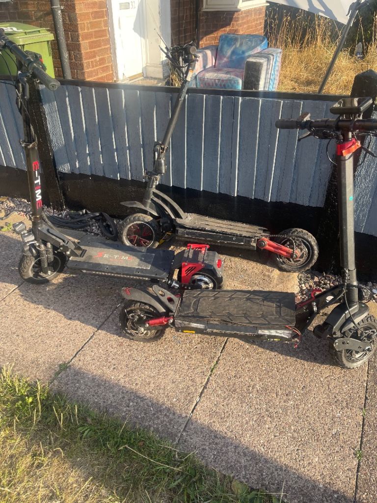 3 electric scooters, no batteries need some TLC