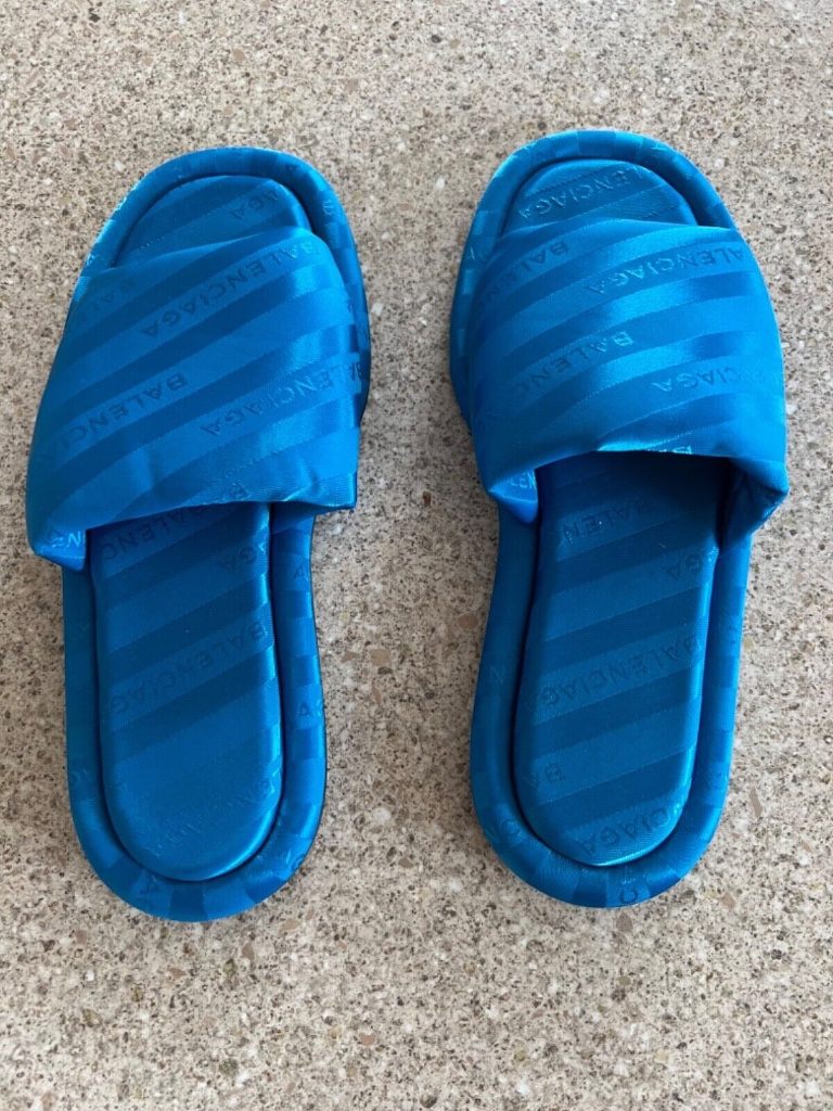 BNWOB Authentic Balenciaga Cloth Slides 37 EU/4 UK