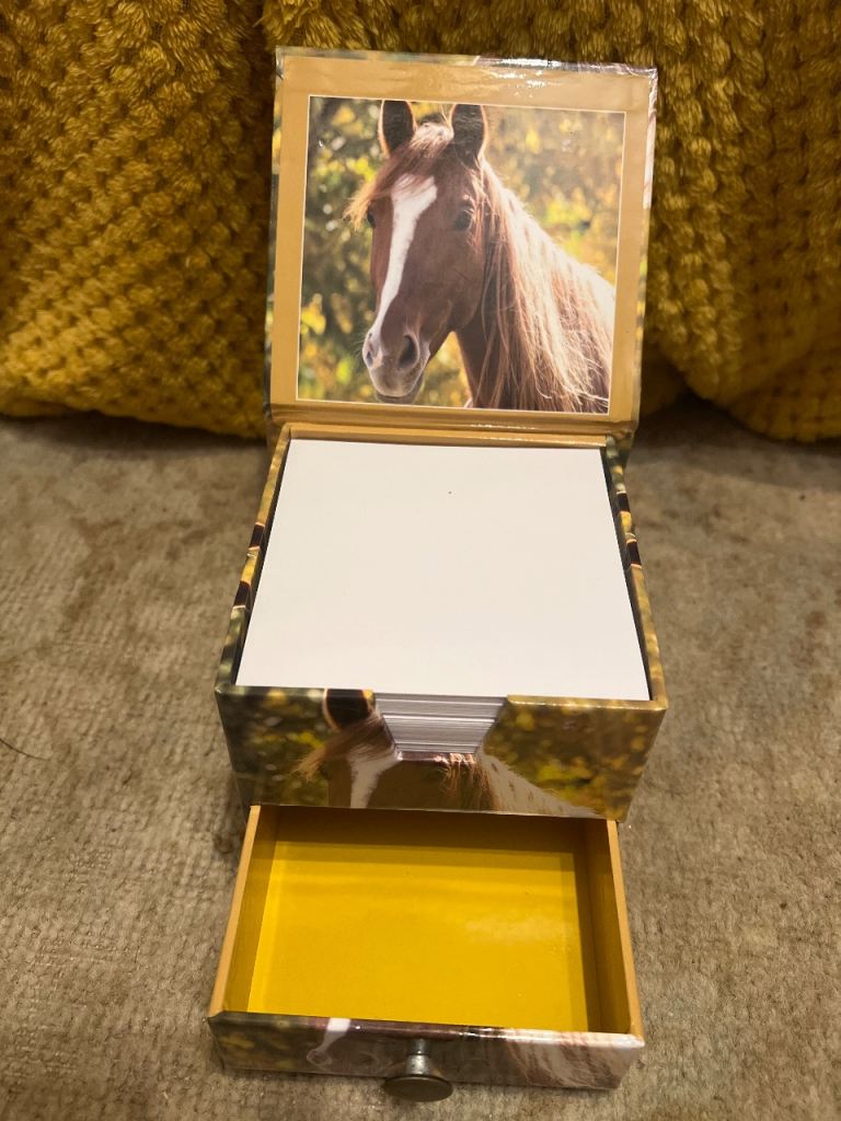 Note pad in box . Unused