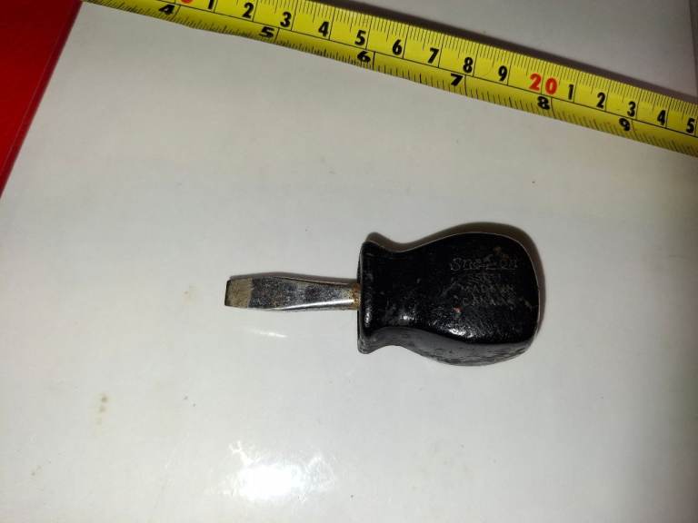 Snap On Tools SSD1 Stubby Black Hard Handle Slotted Flat Tip Screwdriver Canada