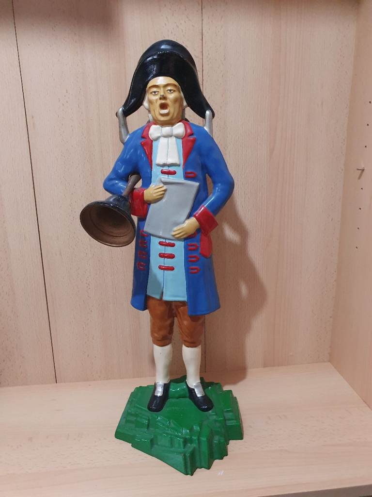 Rare Vintage Nestor Town Crier Cast Iron Fireside Companion Set Holder