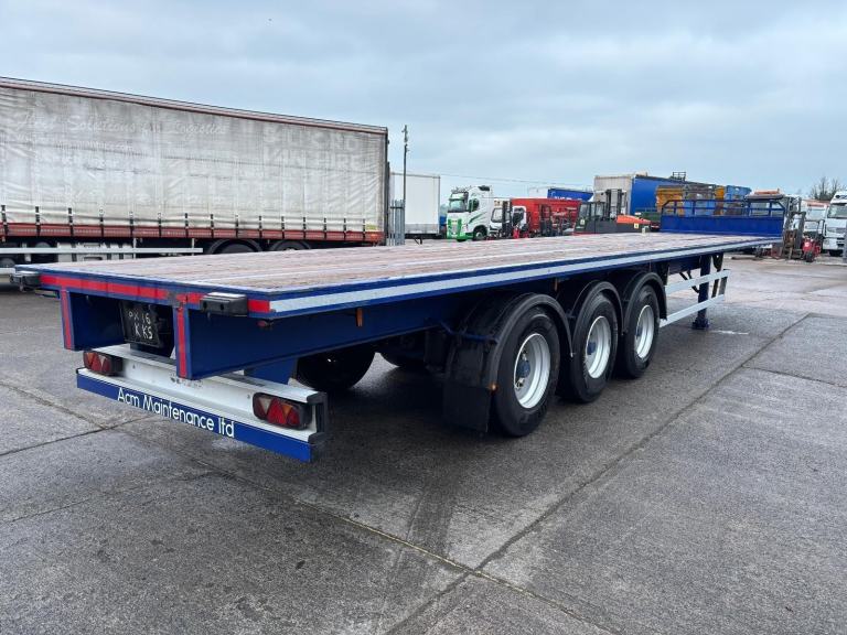 Montracon Flat trailer 13.6 Drum brakes mot August Other