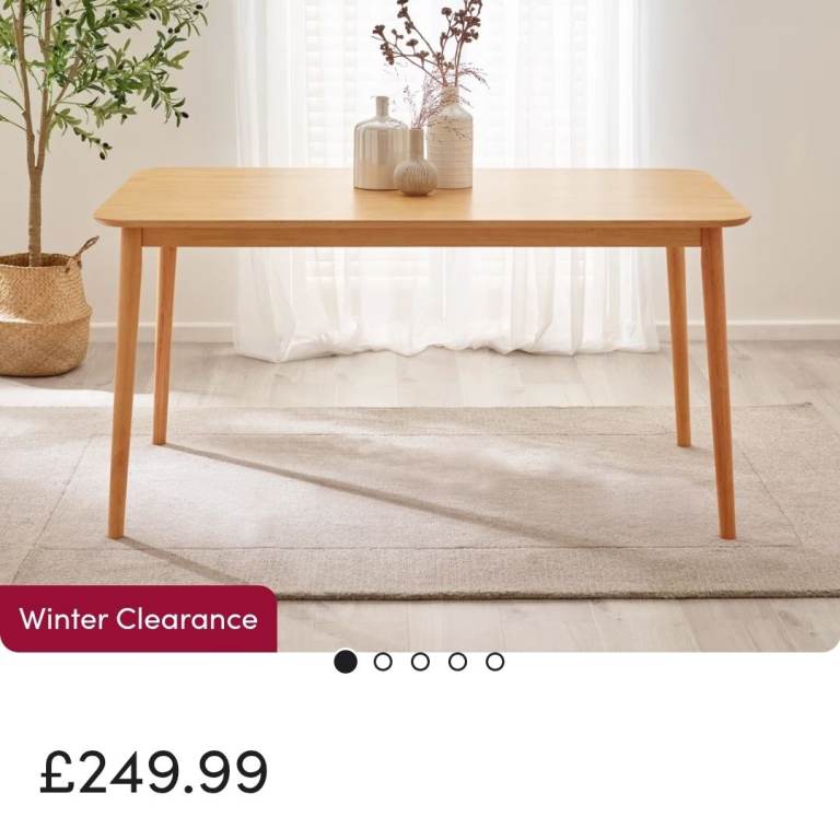 6 seater dining table RRP £250