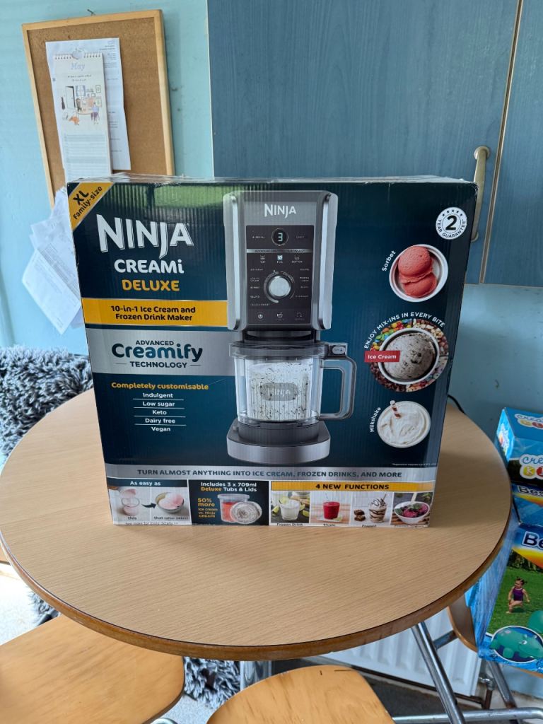 Ninja cream deluxe 10 in 1 top range sealed in box 