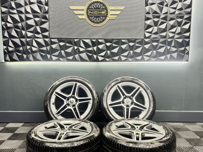 18” inch genuine amg mercedes alloys wheels 5x112 vito viano gla e c class 45 