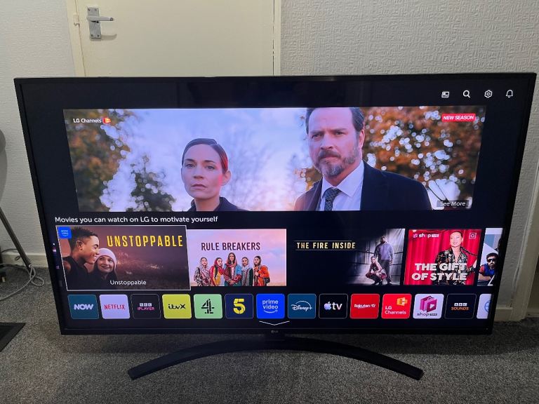 LG 55” AiThinQ 4K UHD HDR Smart TV in Great Condition