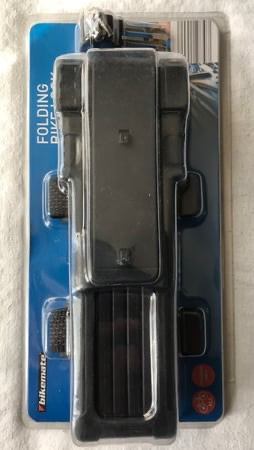 BIKE LOCK WITH HOLSTER FOLDING COMPACT STEEL LINKS BNIB