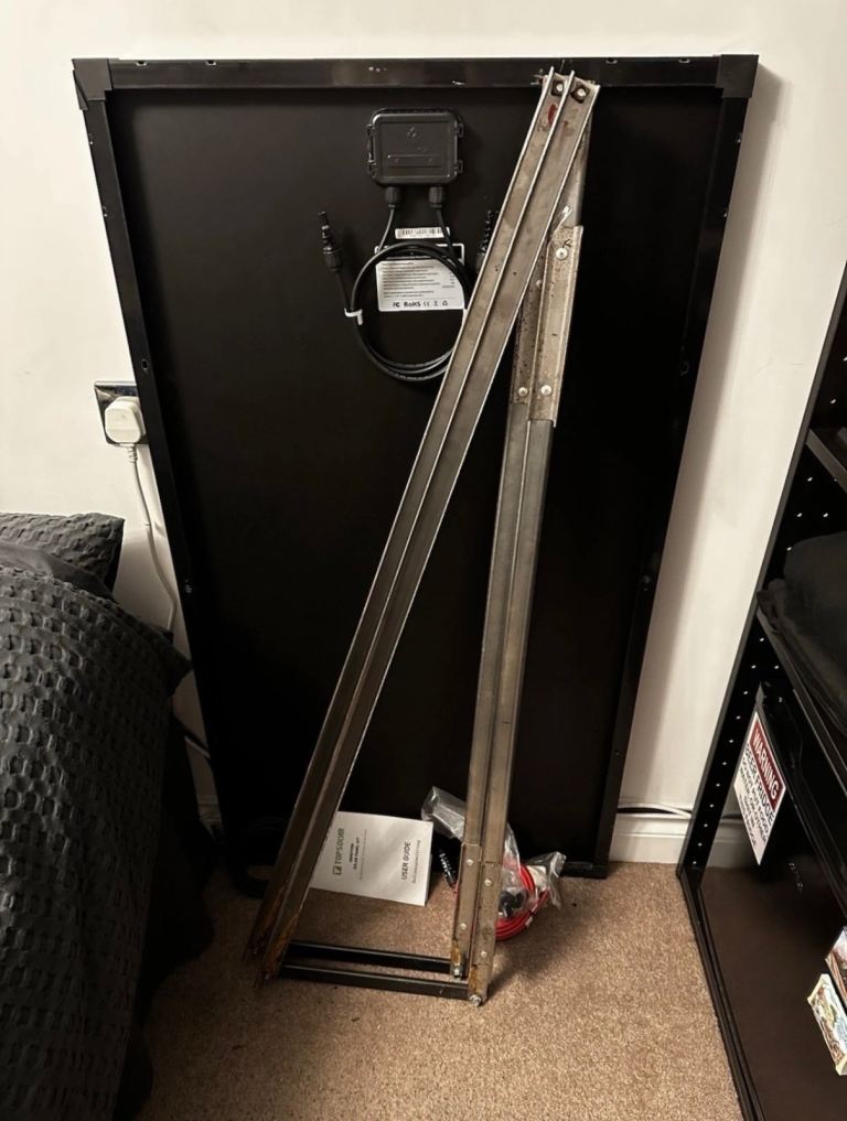 Top solar 12v 170w Monocrystaline Solar Panel New Never Used With Brackets 