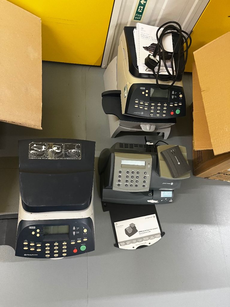 Pitney Bowes Franking Machines Job Lot x4 + Accessories – Spares Repairs