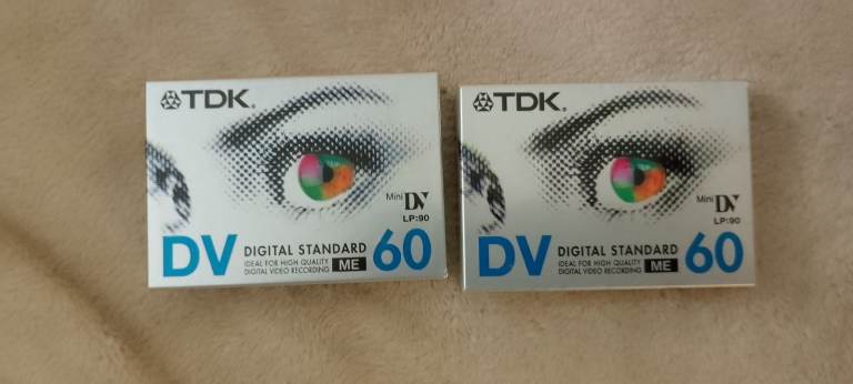 Two new unopened Mini DV tapes 