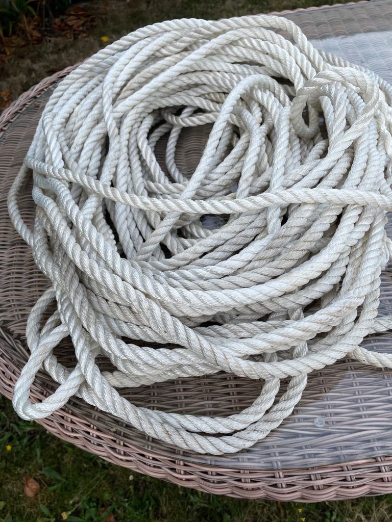 Anchor Rope 12mm two lengths 40m and 50m – Good Condition (not actually used for mooring)