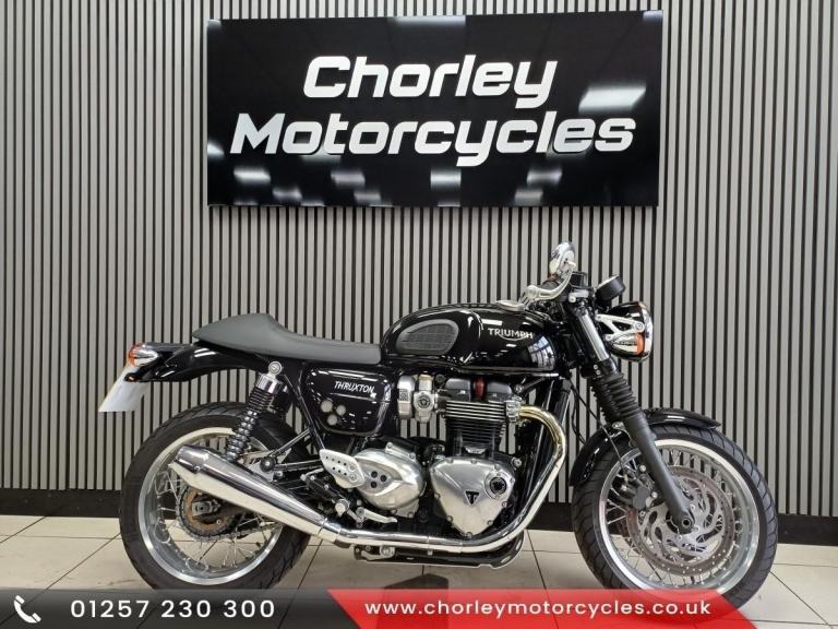 2020 Triumph Thruxton 1200 ceramic black 8043 miles retro classic