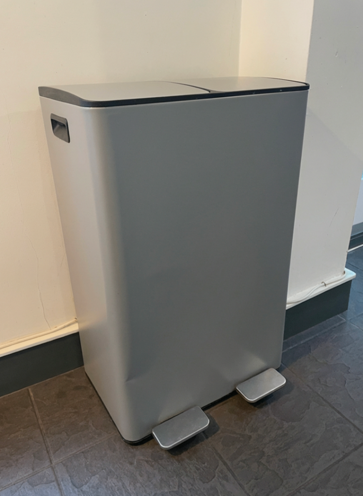 RESERVED - John Lewis & Partners 2-Section Recycling Bin, 60L – RRP £72