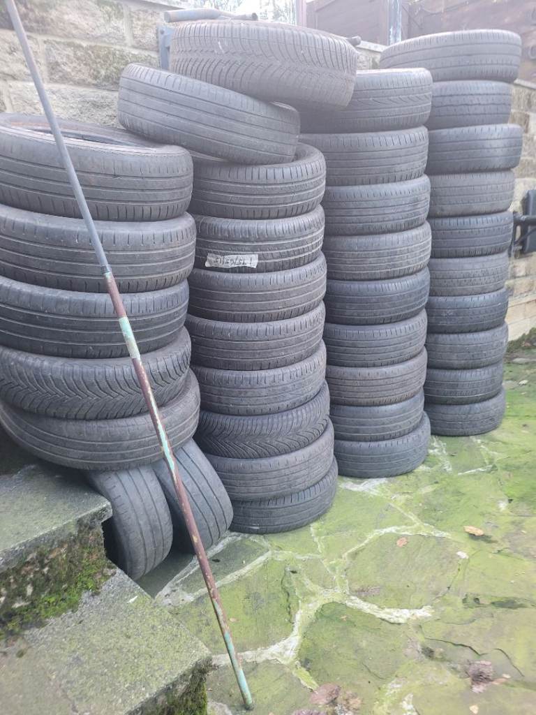 FREE TO COLLECT VARIOUS OLD TYRES IDEAL FOR GARDEN PROJECTS MAY DELIVER IF YOU WANT ALL OF THEM
