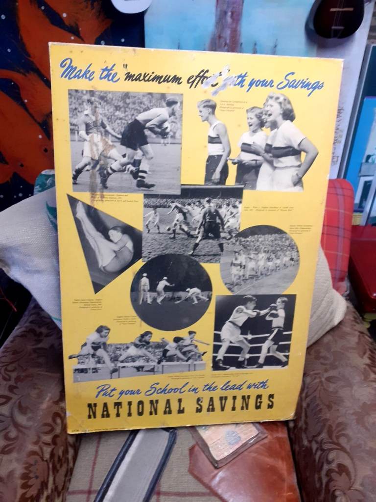 50 's schools national savings  poster 