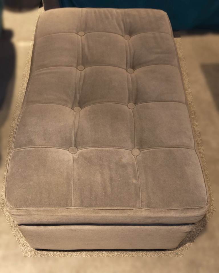 image for PRICE DROPPED! Club Small Rectangular Storage Footstool in Earl Grey Smart Velvet (Sofa(dot)com)