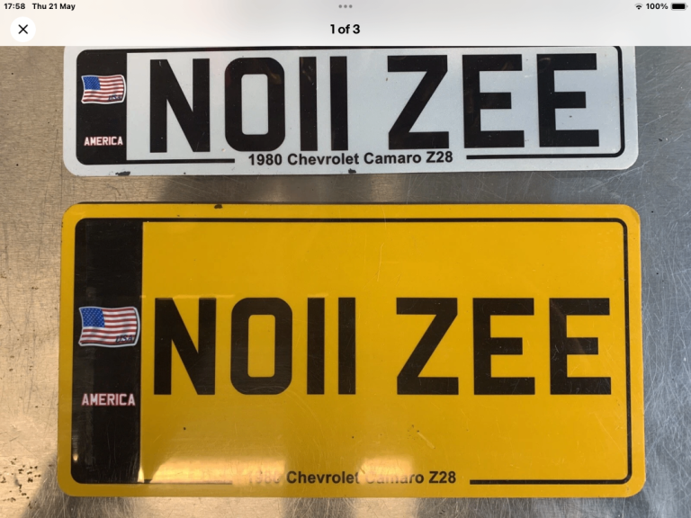 Personal Number Plate NO11 ZEE (NOISY)