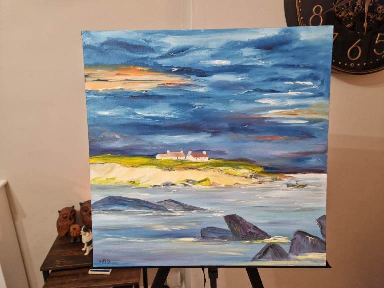 Pair of original canvas paintings by T Kelly