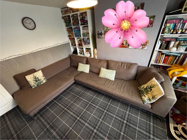 Huge L-shaped sofa for sale – over 3 metres long!