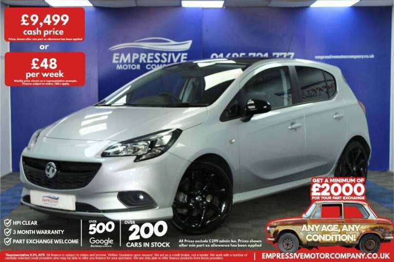 2019 19 VAUXHALL CORSA 1.4I ECOTEC SRI VX LINE NAV BLACK HATCHBACK 5DR PETROL MA