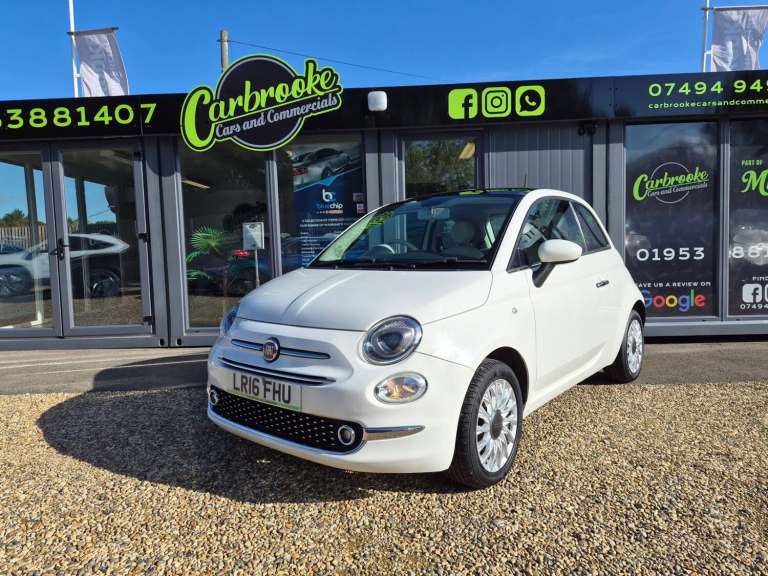 2016 Fiat 500 1.2 Lounge 3dr HATCHBACK Petrol Manual