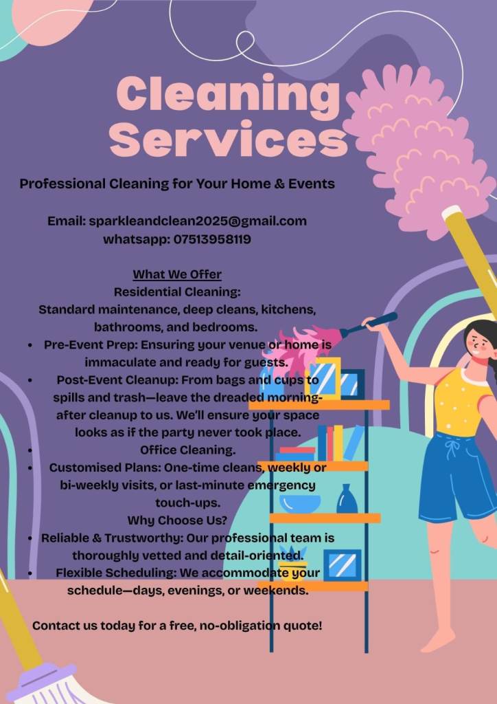 Affordable cleaning services in London area 
