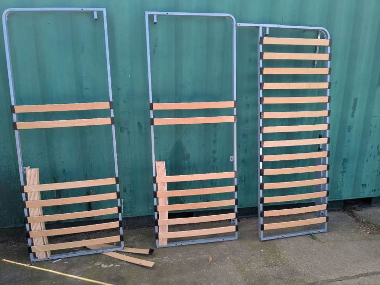 Scrap metal / wooden slats