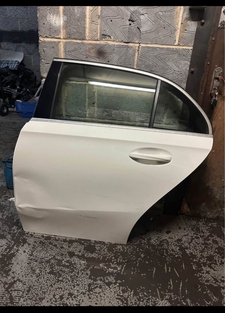 MERCEDES A-CLASS HATCHBACK W177 REAR N/S PASSENGER DOOR IN WHITE 149