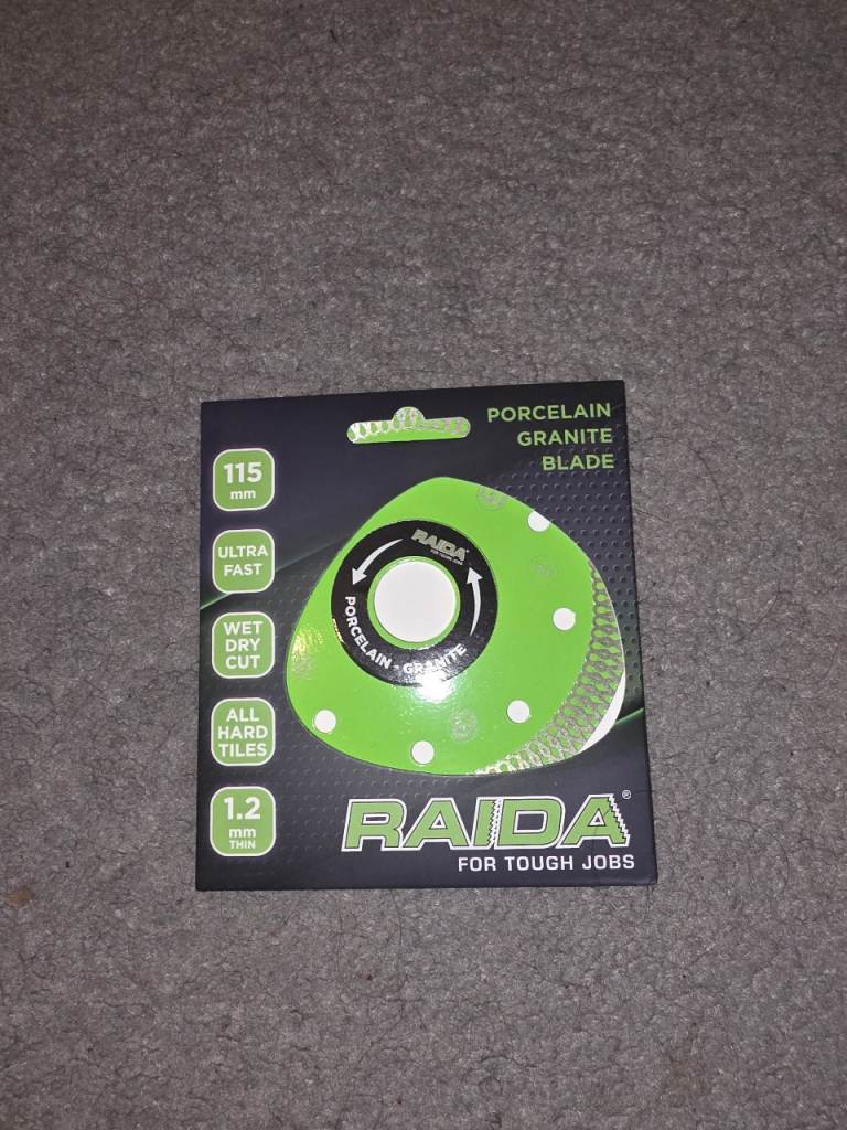115mm Diamond Tile & Porcelain Blade For Angle Grinders - RAIDA