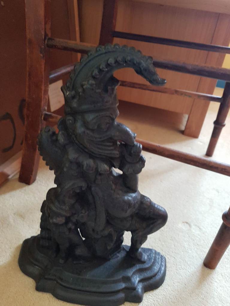 Mr Punch cast iron doorstop