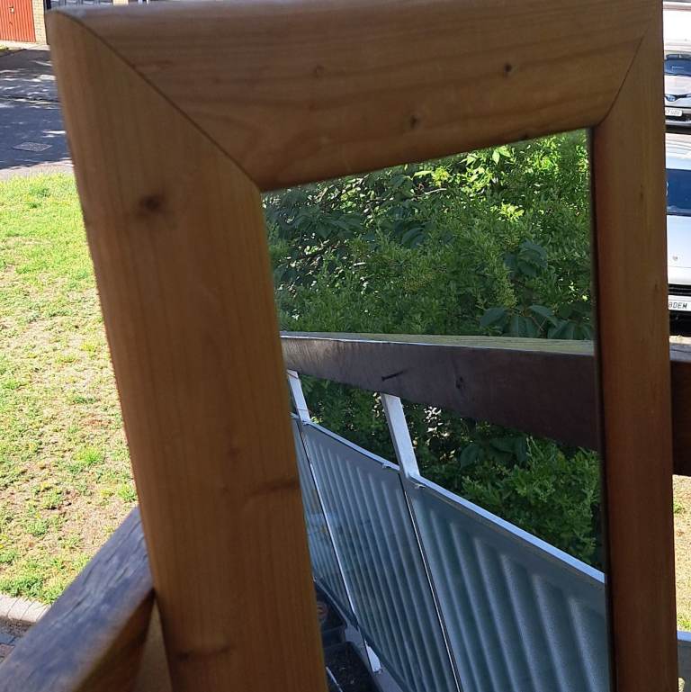 Reduced - Large Wooden Framed Mirror – Good Condition
