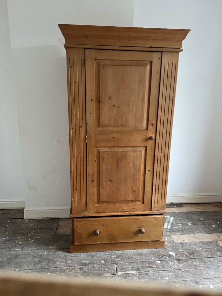Pine wardrobe , good condition 